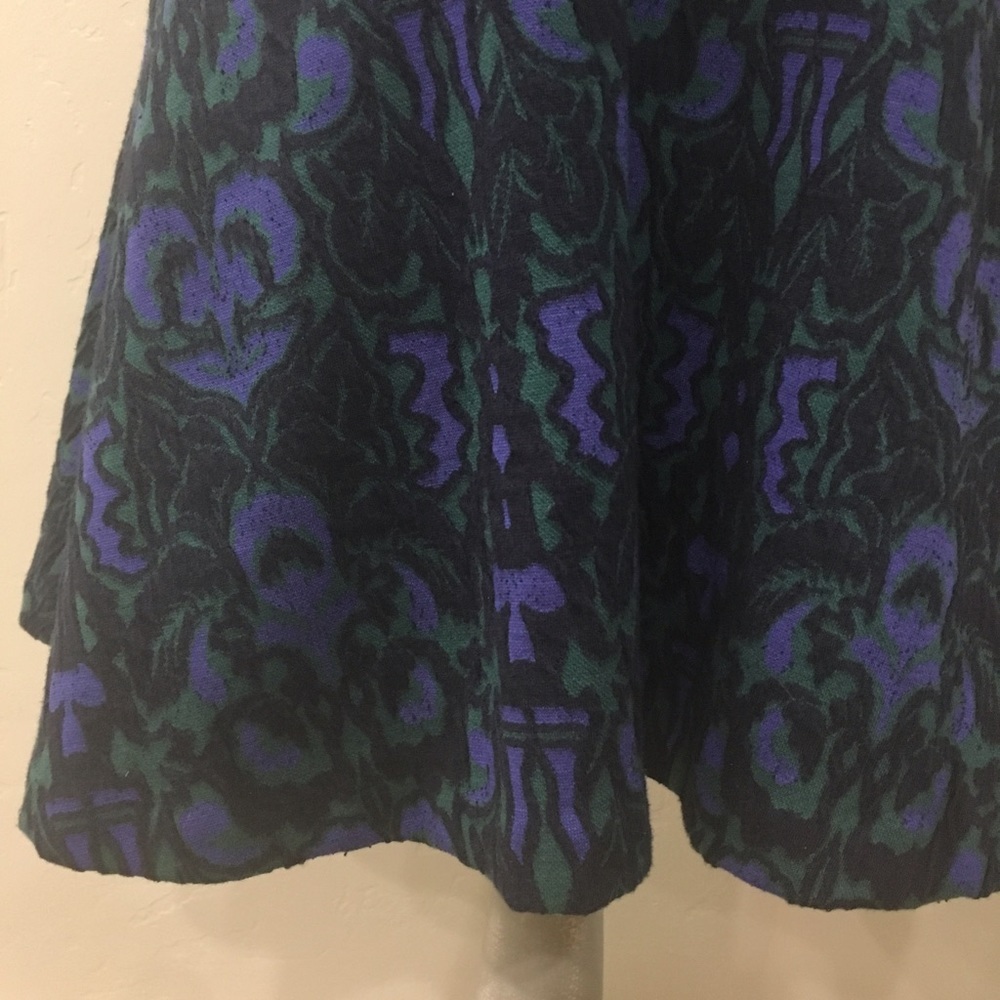 Free People Amelia Dress | Blue Combo | Knit Turtleneck Mini | Size M NWOT - Picture 5 of 7